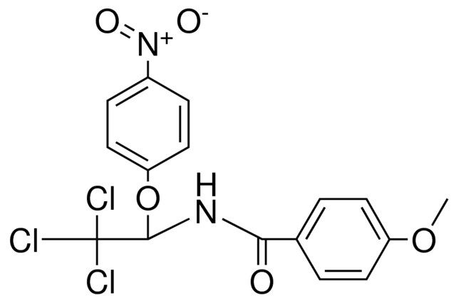 4-METHOXY-N-(2,2,2-TRICHLORO-1-(4-NITRO-PHENOXY)-ETHYL)-BENZAMIDE