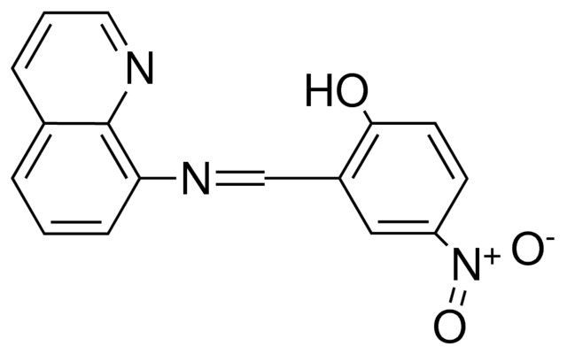 4-NITRO-2-(QUINOLIN-8-YLIMINOMETHYL)-PHENOL