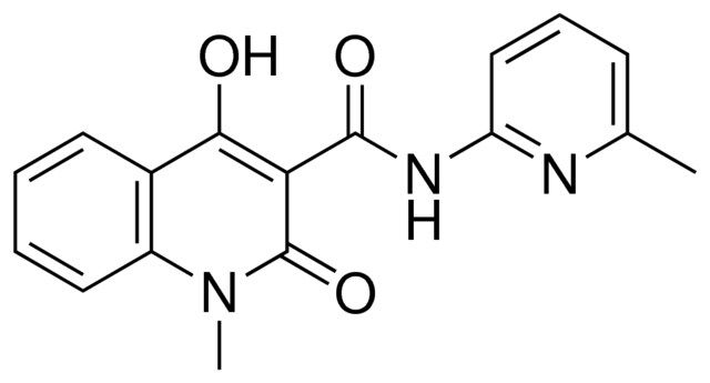 4-HO-1-ME-2-OXO-1,2-2H-QUINOLINE-3-CARBOXYLIC ACID (6-METHYL-PYRIDIN-2-YL)-AMIDE