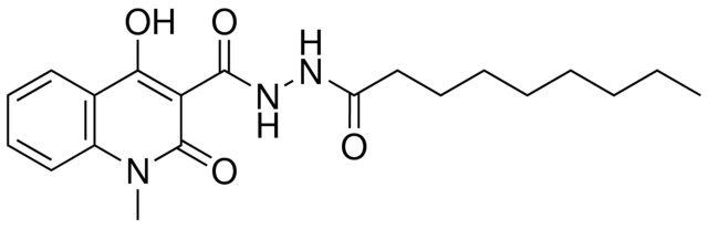 4-HO-1-ME-2-OXO-1,2-DIHYDRO-QUINOLINE-3-CARBOXYLIC ACID N'-NONANOYL-HYDRAZIDE