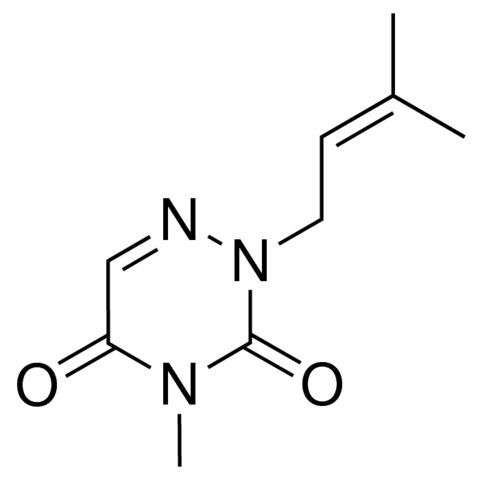 4-methyl-2-(3-methyl-2-butenyl)-1,2,4-triazine-3,5(2H,4H)-dione