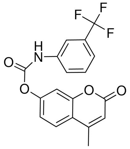 4-METHYL-2-OXO-2H-1-BENZOPYRAN-7-YL N-(3-(TRIFLUOROMETHYL)PHENYL)CARBAMATE