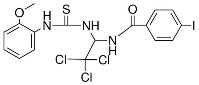 4-IODO-N-(2,2,2-TRICHLORO-1-(3-(2-METHOXY-PHENYL)-THIOUREIDO)-ETHYL)-BENZAMIDE