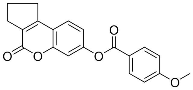 4-METHOXY-BENZOIC ACID 4-OXO-1,2,3,4-TETRAHYDRO-CYCLOPENTA(C)CHROMEN-7-YL ESTER