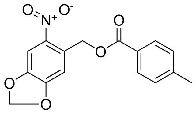 4-METHYL-BENZOIC ACID 6-NITRO-BENZO(1,3)DIOXOL-5-YLMETHYL ESTER