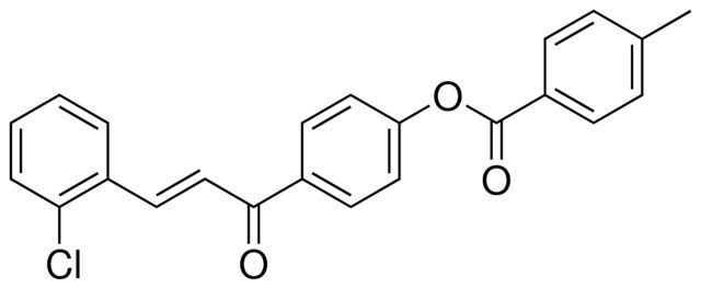 4-METHYL-BENZOIC ACID 4-(3-(2-CHLORO-PHENYL)-ACRYLOYL)-PHENYL ESTER