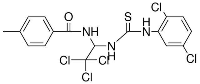 4-ME-N-(2,2,2-TRICHLORO-1-(3-(2,5-DICHLORO-PHENYL)-THIOUREIDO)-ETHYL)-BENZAMIDE