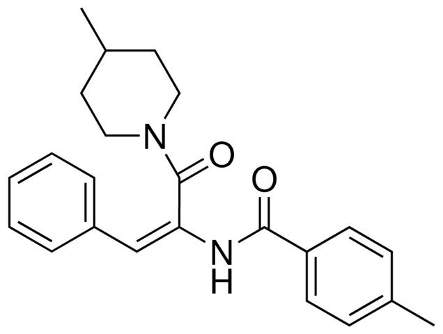 4-METHYL-N-(1-(4-METHYL-PIPERIDINE-1-CARBONYL)-2-PHENYL-VINYL)-BENZAMIDE