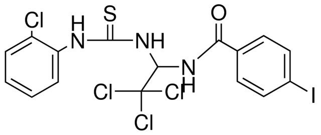 4-IODO-N-(2,2,2-TRICHLORO-1-(3-(2-CHLORO-PHENYL)-THIOUREIDO)-ETHYL)-BENZAMIDE