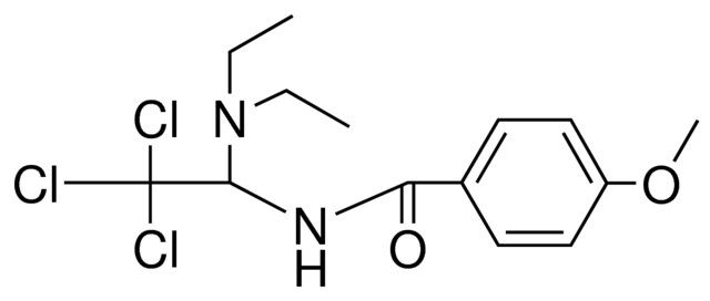 4-METHOXY-N-(2,2,2-TRICHLORO-1-DIETHYLAMINO-ETHYL)-BENZAMIDE