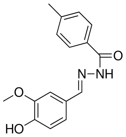 4-METHYLBENZOIC ACID (4-HYDROXY-3-METHOXYBENZYLIDENE)HYDRAZIDE