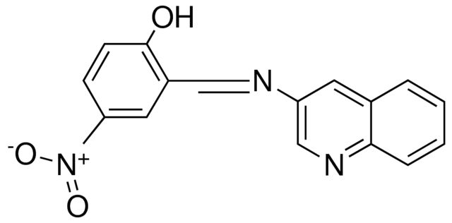 4-NITRO-2-(QUINOLIN-3-YLIMINOMETHYL)-PHENOL