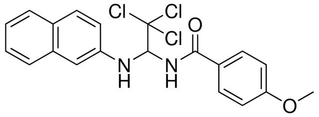 4-METHOXY-N-(2,2,2-TRICHLORO-1-(NAPHTHALEN-2-YLAMINO)-ETHYL)-BENZAMIDE