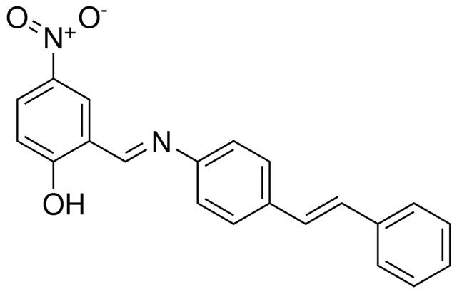 4-NITRO-2-((4-STYRYL-PHENYLIMINO)-METHYL)-PHENOL