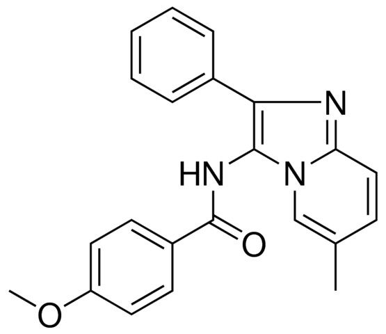 4-METHOXY-N-(6-METHYL-2-PHENYLIMIDAZO(1,2-A)PYRIDIN-3-YL)BENZAMIDE