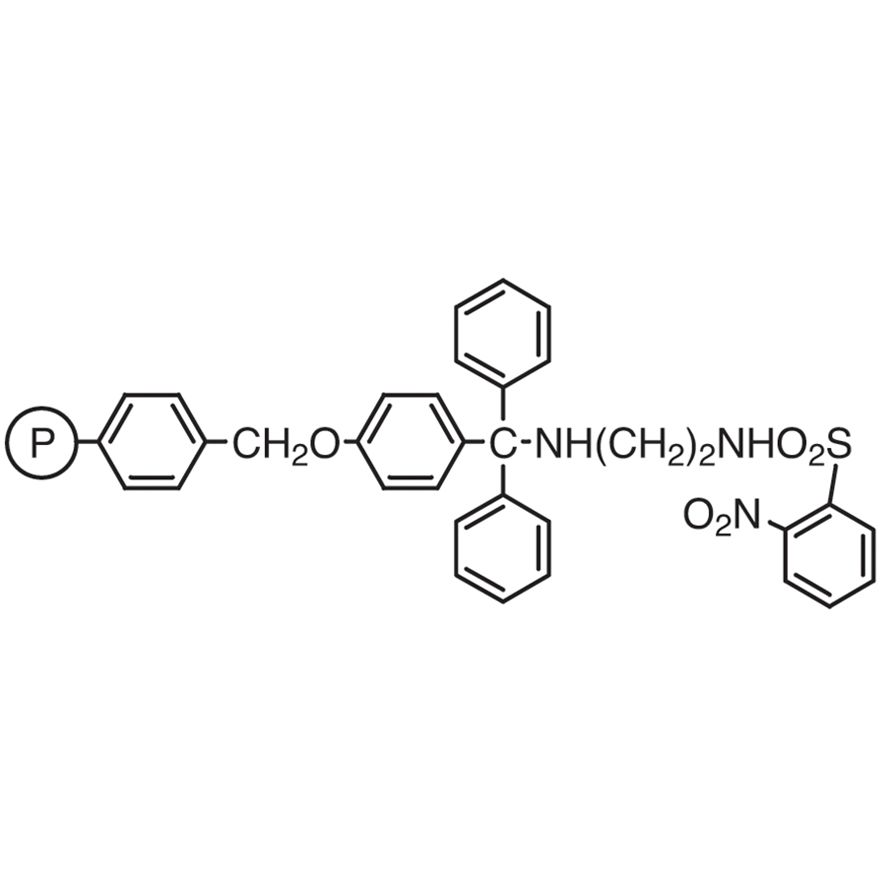 N-(4-Benzyloxytrityl)-N'-(2-nitrobenzenesulfonyl)-1,2-diaminoethane Resin cross-linked with 1% DVB (200-400mesh) (0.9-1.1mmol/g)