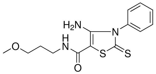 4-AMINO-N-(3-METHOXYPROPYL)-3-PH-2-THIOXO-2,3-DIHYDRO-1,3-THIAZOLE-5-CARBOXAMIDE