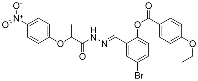 4-BR-2-(2-(2-(4-NITROPHENOXY)PROPANOYL)CARBOHYDRAZONOYL)PHENYL 4-ETHOXYBENZOATE