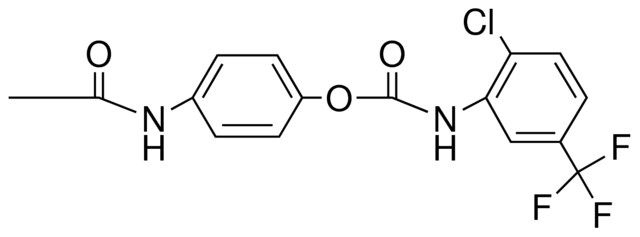 4-ACETAMIDOPHENYL N-(2-CHLORO-5-(TRIFLUOROMETHYL)PHENYL)CARBAMATE