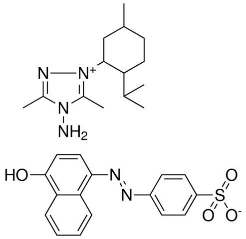 4-AMINO-1-(2-ISOPROPYL-5-METHYLCYCLOHEXYL)-3,5-DIMETHYL-4H-1,2,4-TRIAZOL-1-IUM 4-[(E)-(4-HYDROXY-1-NAPHTHYL)DIAZENYL]BENZENESULFONATE