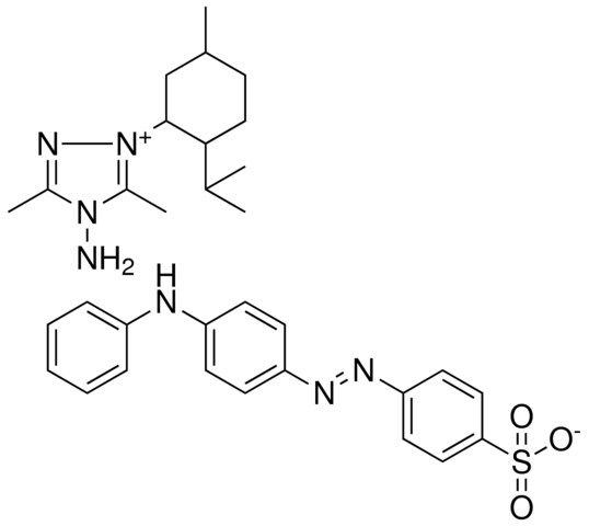 4-AMINO-1-(2-ISOPROPYL-5-METHYLCYCLOHEXYL)-3,5-DIMETHYL-4H-1,2,4-TRIAZOL-1-IUM 4-[(E)-(4-ANILINOPHENYL)DIAZENYL]BENZENESULFONATE