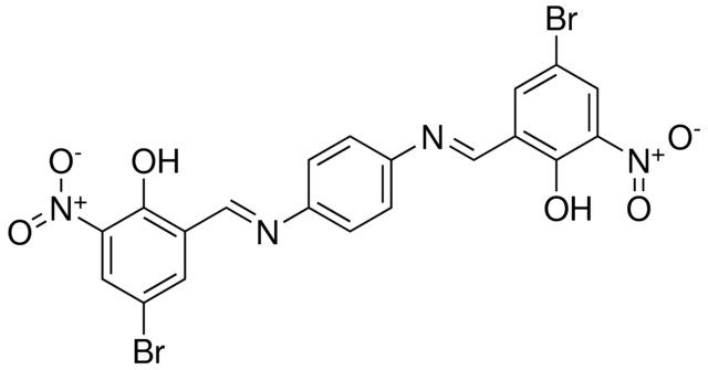 4-BR-2-(((4-((5-BR-2-HO-3-NITROBENZYLIDENE)AMINO)PH)IMINO)METHYL)-6-NITROPHENOL