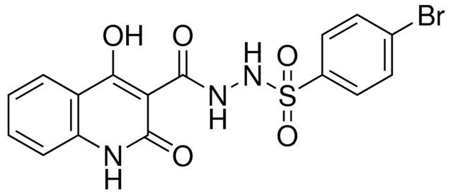 4-BROMO-N'-[(4-HYDROXY-2-OXO-1,2-DIHYDRO-3-QUINOLINYL)CARBONYL]BENZENESULFONOHYDRAZIDE