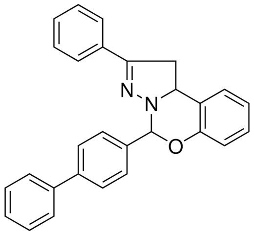 4-BIPHENYL-4-YL-2-PHENYL-1,9B-DIHYDRO-5-OXA-3,3A-DIAZA-CYCLOPENTA(A)NAPHTHALENE