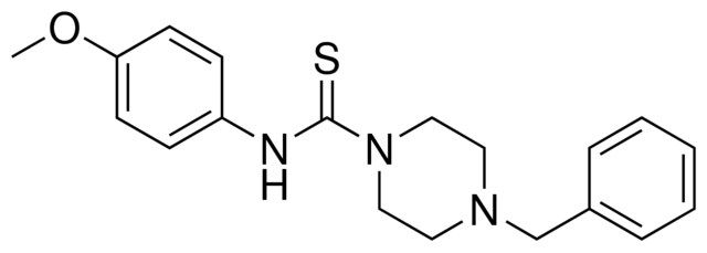 4-BENZYL-PIPERAZINE-1-CARBOTHIOIC ACID (4-METHOXY-PHENYL)-AMIDE