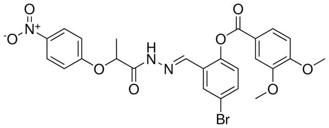 4-BR-2-(2-(2-(4-NITROPHENOXY)PROPANOYL)CARBOHYDRAZONOYL)PH 3,4-DIMETHOXYBENZOATE