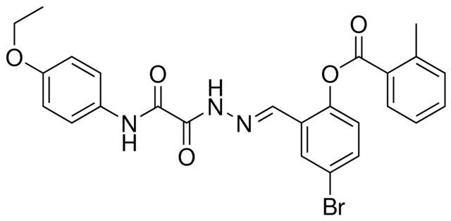 4-BR-2-(2-((4-ETHOXYANILINO)(OXO)ACETYL)CARBOHYDRAZONOYL)PHENYL 2-METHYLBENZOATE