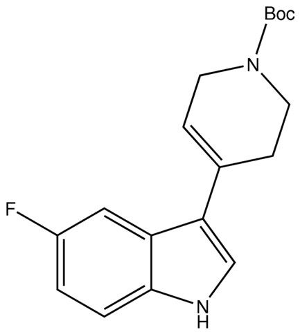 4-(5-Fluoro-1<i>H</i>-indol-3-yl)-3,6-dihydro-2<i>H</i>-pyridine-1-carboxylic acid tert-butyl ester