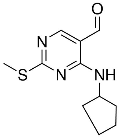 4-(CYCLOPENTYLAMINO)-2-(METHYLSULFANYL)-5-PYRIMIDINECARBALDEHYDE