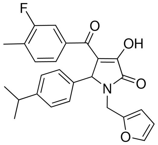 4-(3-FLUORO-4-METHYLBENZOYL)-1-(2-FURYLMETHYL)-3-HYDROXY-5-(4-ISOPROPYLPHENYL)-1,5-DIHYDRO-2H-PYRROL-2-ONE