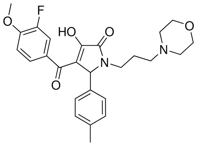 4-(3-FLUORO-4-METHOXYBENZOYL)-3-HYDROXY-5-(4-METHYLPHENYL)-1-[3-(4-MORPHOLINYL)PROPYL]-1,5-DIHYDRO-2H-PYRROL-2-ONE