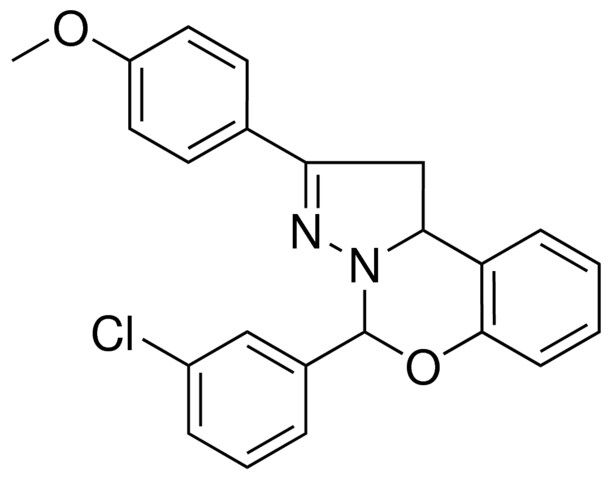 4-(3-CL-PH)-2-(4-MEO-PH)-1,9B-DIHYDRO-5-OXA-3,3A-DIAZA-CYCLOPENTA(A)NAPHTHALENE