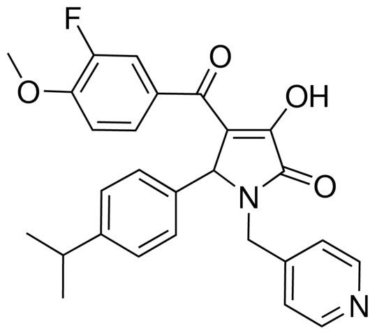 4-(3-FLUORO-4-METHOXYBENZOYL)-3-HYDROXY-5-(4-ISOPROPYLPHENYL)-1-(4-PYRIDINYLMETHYL)-1,5-DIHYDRO-2H-PYRROL-2-ONE