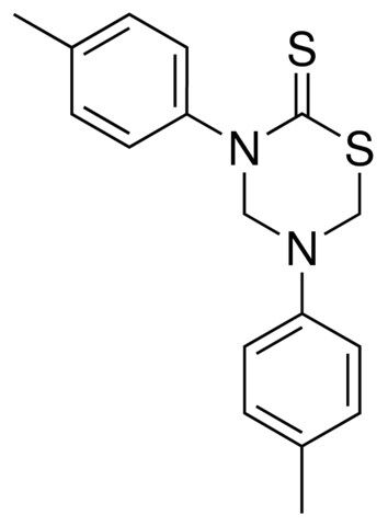 3,5-DI-P-TOLYL-3,4,5,6-TETRAHYDRO-2H-1,3,5-THIADIAZINE-2-THIONE