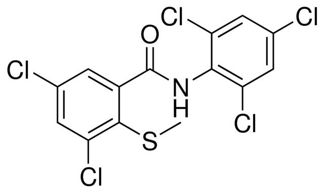 3,5-DICHLORO-2-METHYLSULFANYL-N-(2,4,6-TRICHLORO-PHENYL)-BENZAMIDE