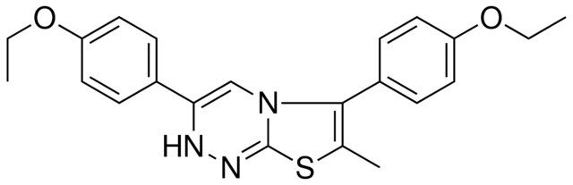 3,6-BIS-(4-ETHOXY-PHENYL)-7-METHYL-2H-THIAZOLO(2,3-C)(1,2,4)TRIAZINE