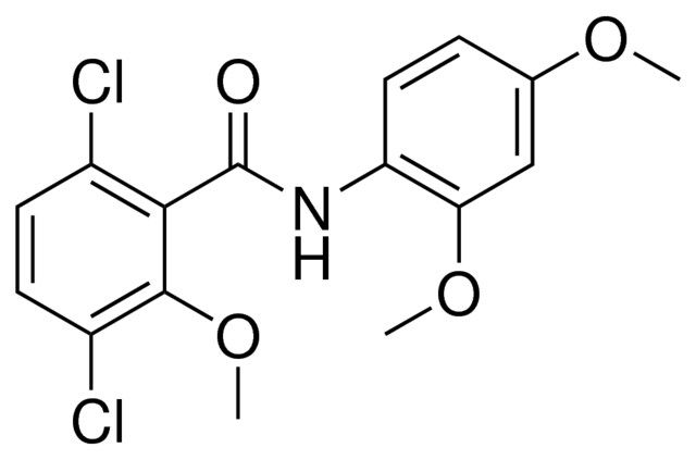 3,6-DICHLORO-N-(2,4-DIMETHOXY-PHENYL)-2-METHOXY-BENZAMIDE