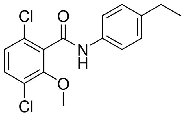 3,6-DICHLORO-N-(4-ETHYL-PHENYL)-2-METHOXY-BENZAMIDE