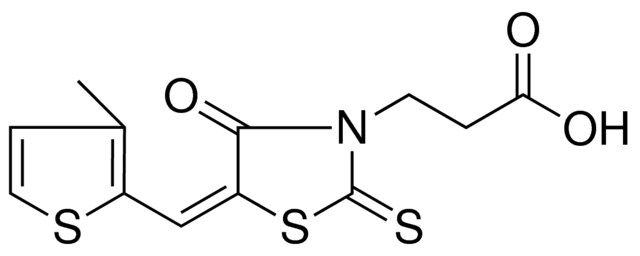 3(5-(3-ME-THIOPHEN-2-YLMETHYLENE)4-OXO-2-THIOXO-THIAZOLIDIN-3-YL)-PROPIONIC ACID