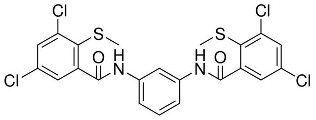 3,5-DICHLORO-N-(3-{[3,5-DICHLORO-2-(METHYLSULFANYL)BENZOYL]AMINO}PHENYL)-2-(METHYLSULFANYL)BENZAMIDE