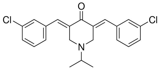 3,5-BIS(3-CHLOROBENZYLIDENE)-1-ISOPROPYL-4-PIPERIDINONE