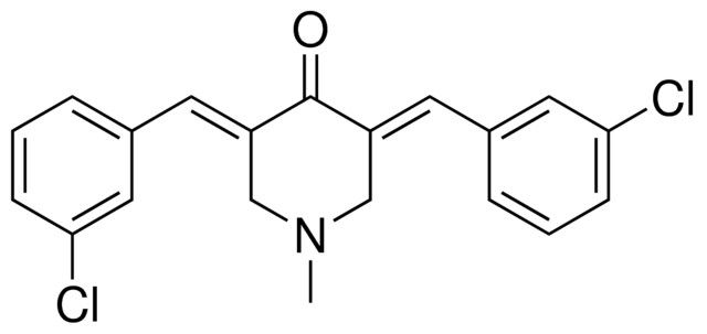 3,5-BIS(3-CHLOROBENZYLIDENE)-1-METHYL-4-PIPERIDINONE