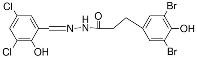 3,5-DIBROMO-4-HYDROXYHYDROCINNAMIC ACID (3,5-DICHLOROSALICYLIDENE)-HYDRAZIDE