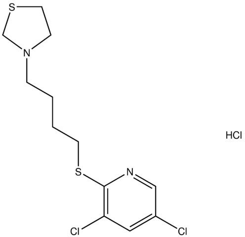 3,5-dichloro-2-{[4-(1,3-thiazolidin-3-yl)butyl]sulfanyl}pyridine hydrochloride