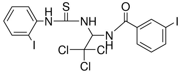 3-IODO-N-(2,2,2-TRICHLORO-1-(3-(2-IODO-PHENYL)-THIOUREIDO)-ETHYL)-BENZAMIDE