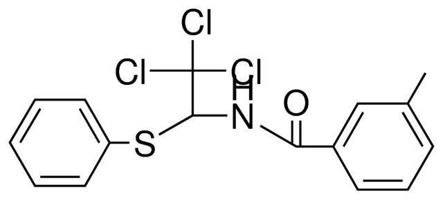 3-METHYL-N-(2,2,2-TRICHLORO-1-PHENYLSULFANYL-ETHYL)-BENZAMIDE